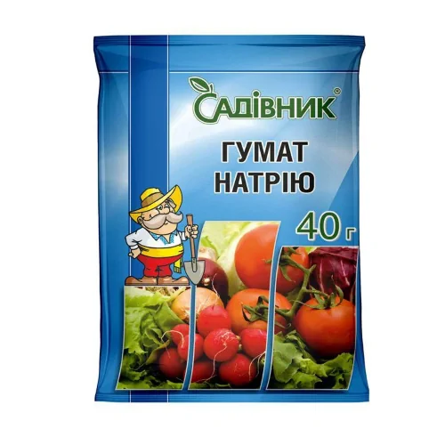 Гумат Натрия для стимулирования роста растений, 40 гр