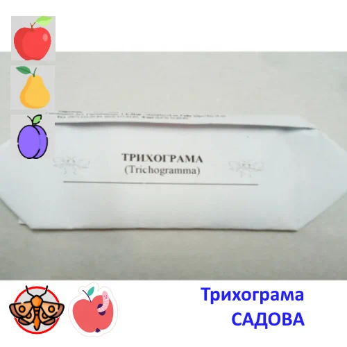 Трихограмма Кацеция от плодожорки САДОВАЯ Trichogramma cacaeciae для защиты 10 соток сада